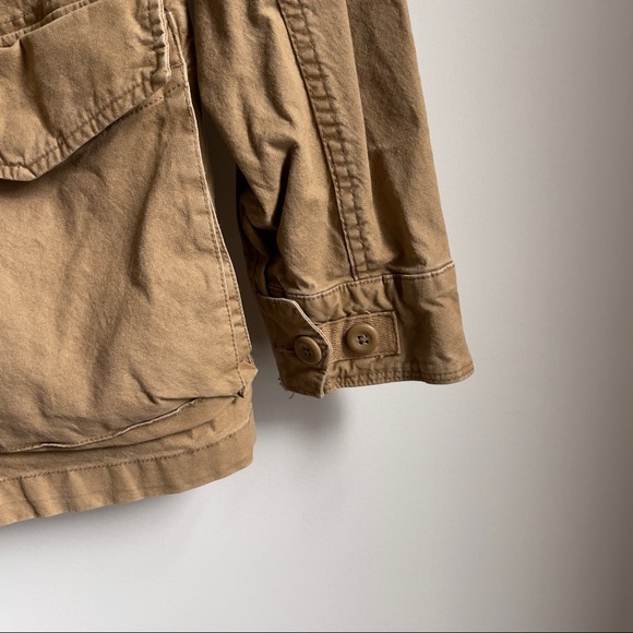 Old Navy Beige/Tan Mens Lightweight Canvas Mens Jacket Size Medium - Picture 6 of 8